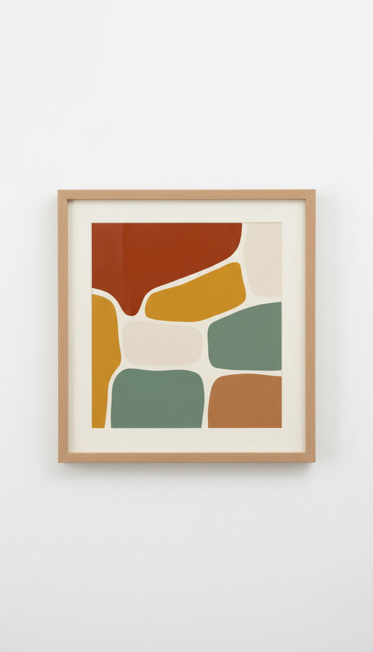Framed Archival Print in Sunlit Ochre